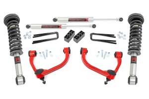 Ford F-150 Suspension Lift Kit - Rough Country - M1 Struts - Bold Red - '09-'13 Ford F-150 Suspension Lift Kit - Rough Country - M1 Struts - Bold Red - '09-'13